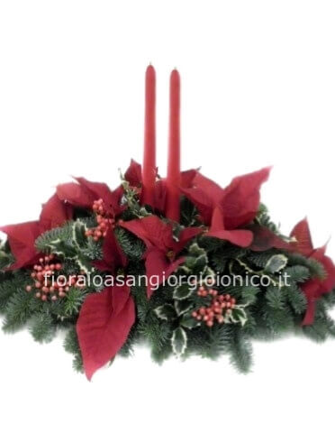 Composizione Natalizia con Stelle